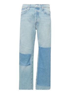 Mother The Ditcher Crop Color-block Denim Jeans, Pre-Party, Size 28